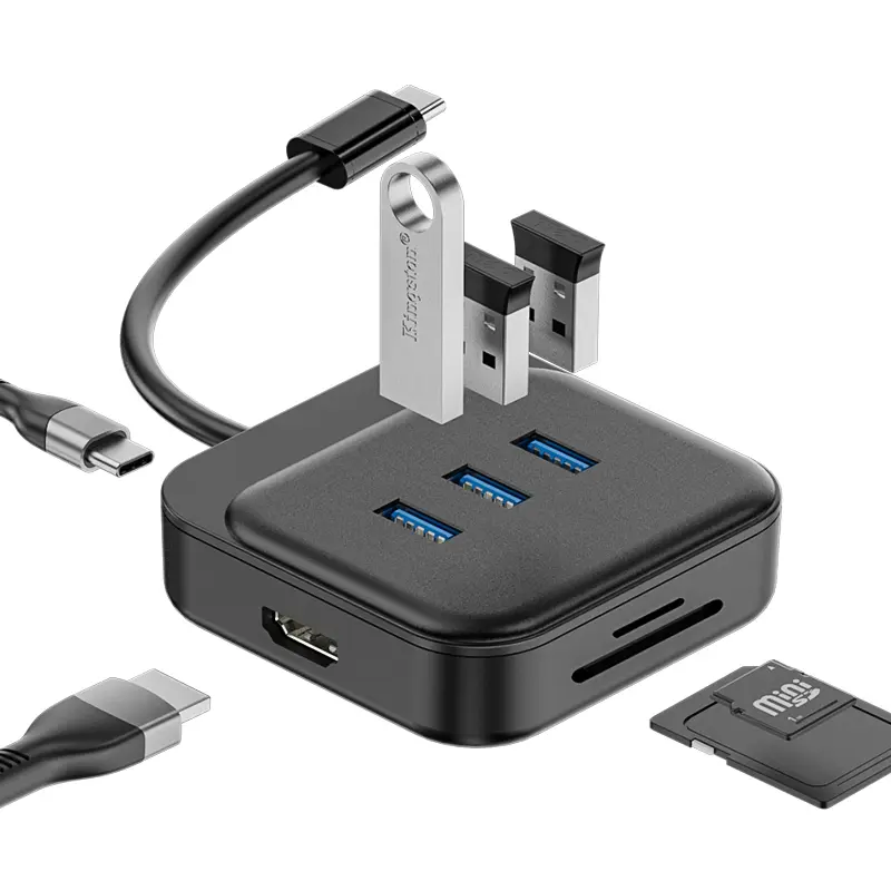 China Square Docking Station, 6 in 1 USB Hub Quotes, Pricelist