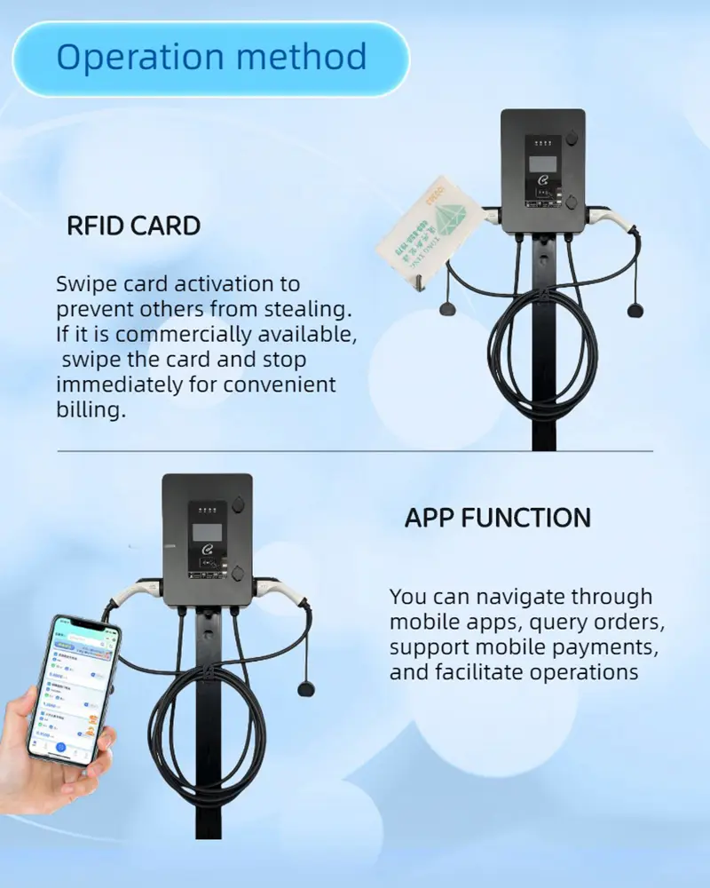 China New Arrival OCPP APP Control Passed CE Certificate 230V/380V 32A 7KW 11KW 22KW Type 2 AC EV Charger with DLB Function Suppliers, Factory
