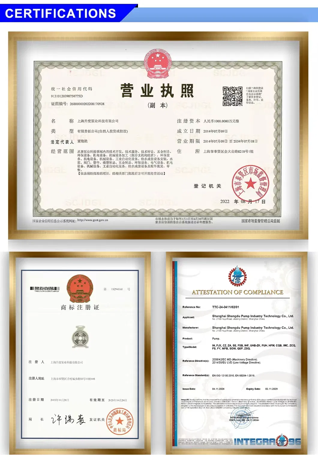 Quality Certifications