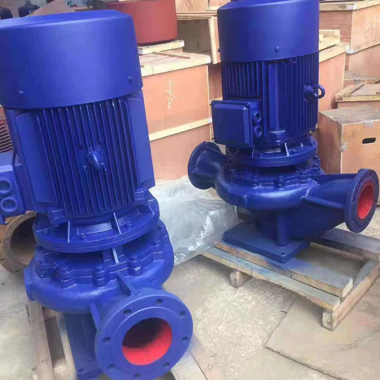 Stainless Steel Centrifugal Explosion-Proof Vertical Circulation Pipeline Pump Specialize Oil Slurry Self Priming Chemical Axial Flow Pump for Industrial Use