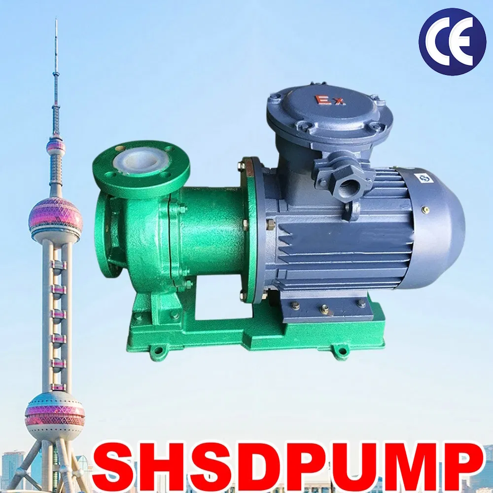 Shendu Slurry Self Priming Double Suction Fiberglass High Pressure Stainless Steel Chemical Prosess Centrifugal Horizontal Magnetic Pump
