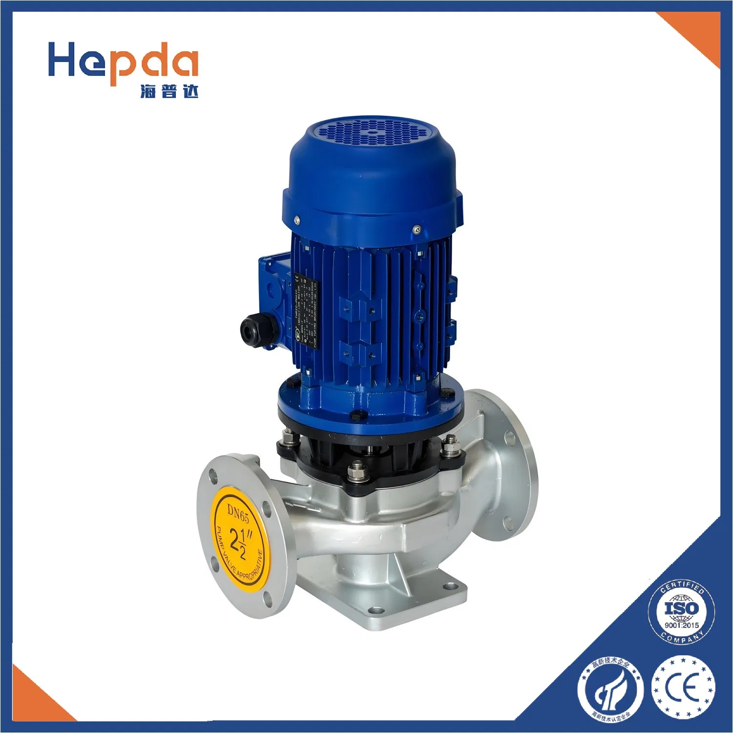 Corrosion-Resistant/Chemical Industry/Acid-Base Liquid Transportation Stainless Steel Vertical/Horizontal Single-Stage Pipeline Centrifugal Pump