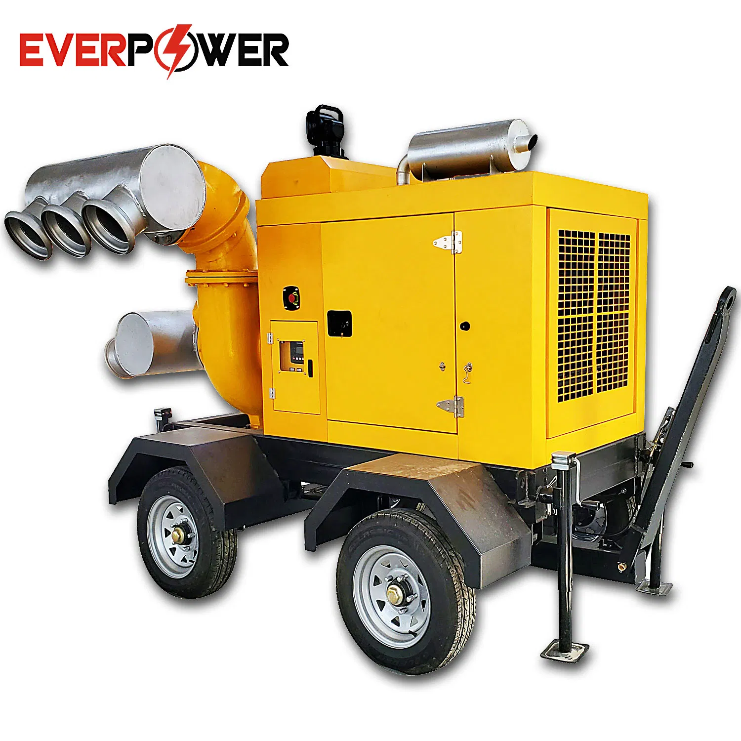 Self-Priming Diesel Engine Centrifugal Flood Control Trash Slurry Anti-Corrosion Chemical Drainage Fire-Fighting Heavy Duty Irrigation Water Pump