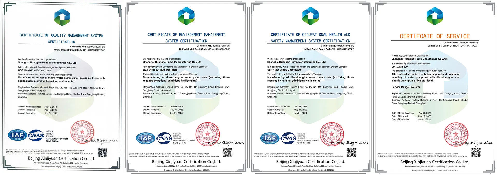 Certifications