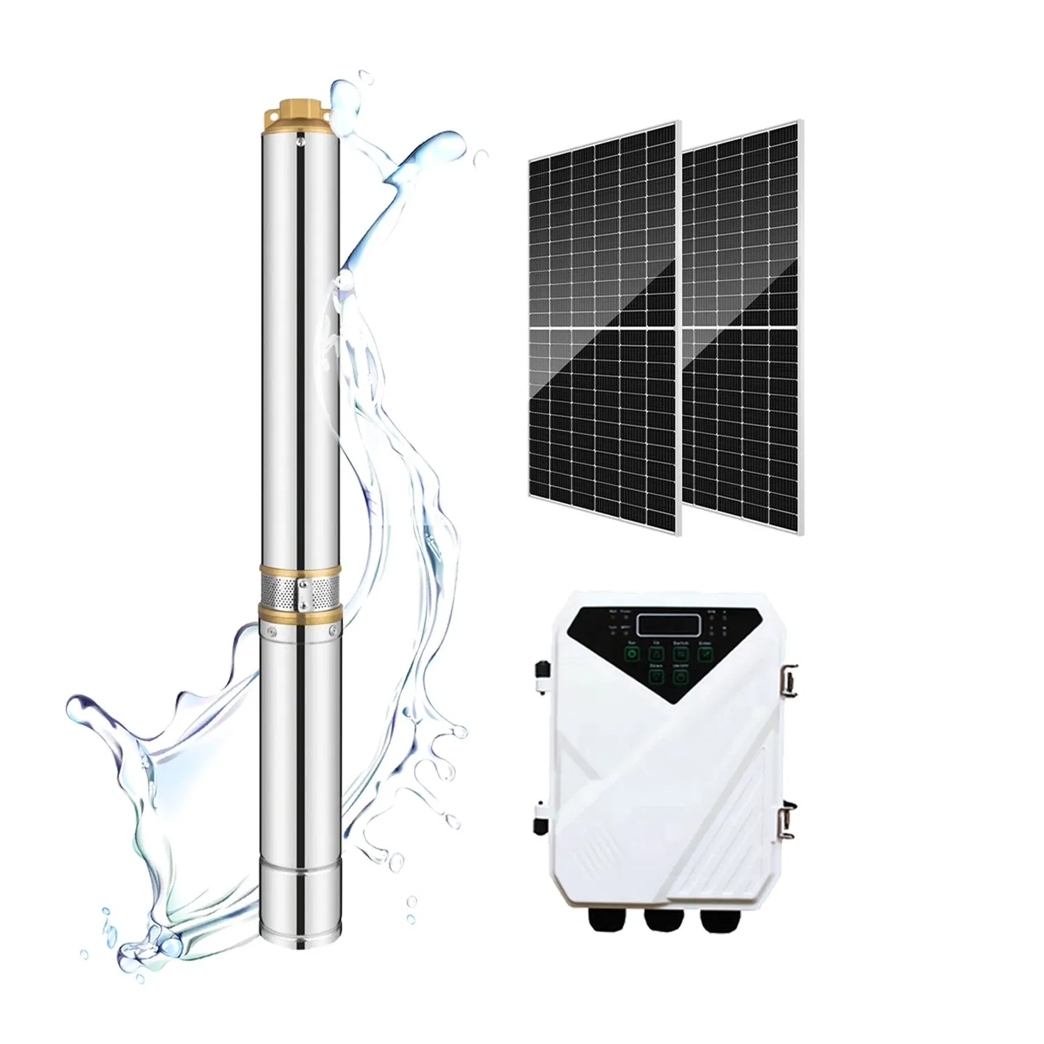 Manufacture Solar Stainless Steel Submersible Water Pump Electric Borehole Pump