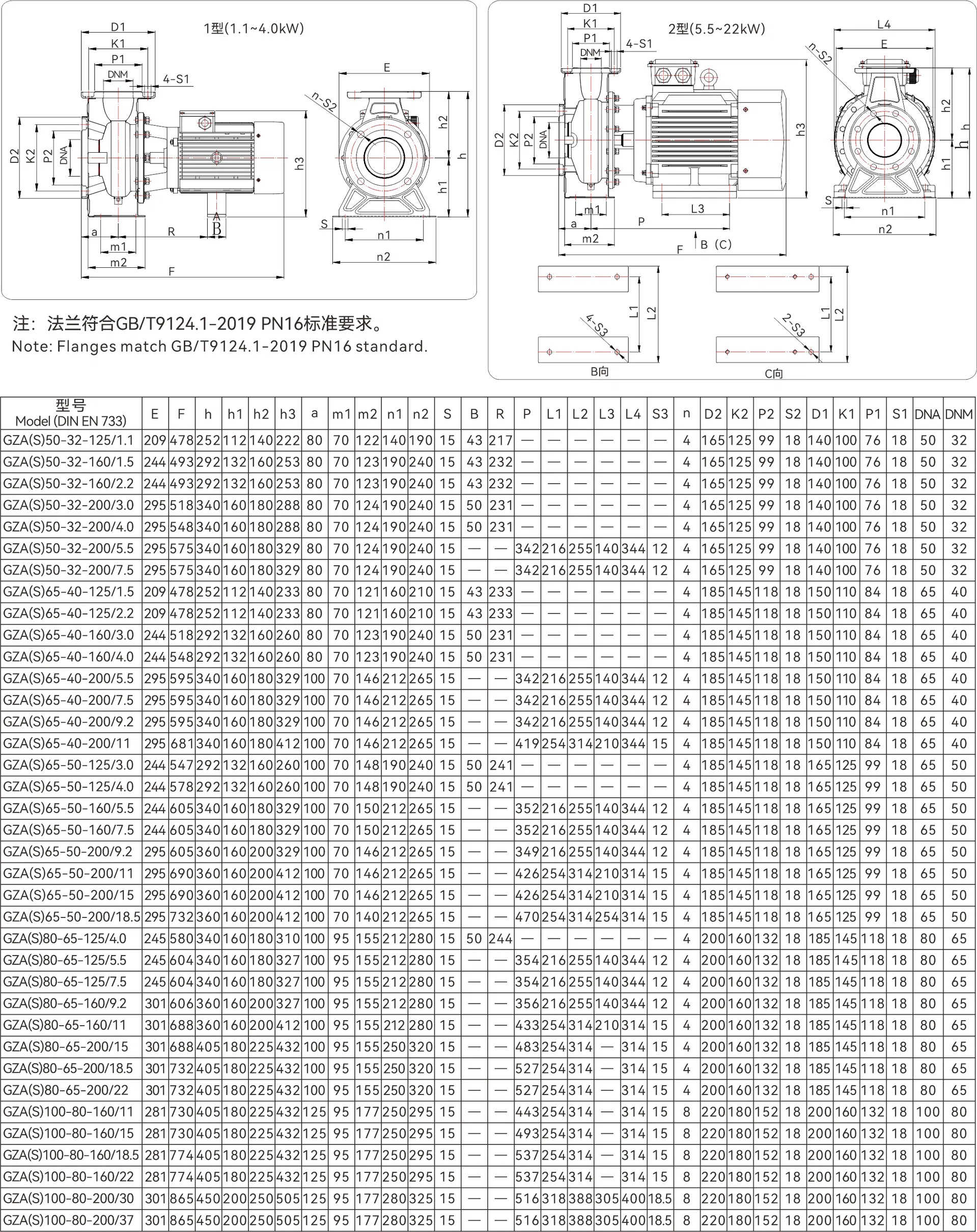 Installation Dimensions