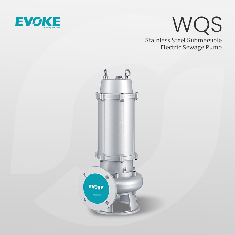 Evoke Wqs Stainless Steel Submersible Electric Sewage Vertical SS304 SS316 Industrial Pump