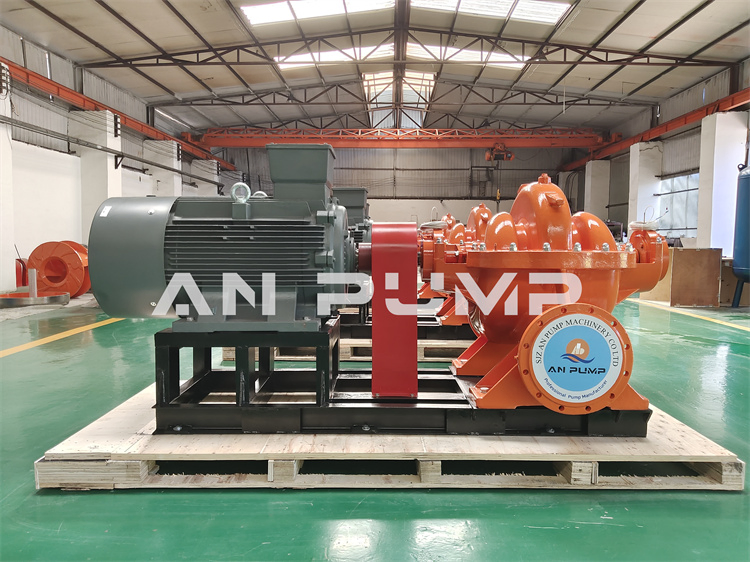 Single Stage Double Suction Split Case Electric High Pressure Water Pump Set