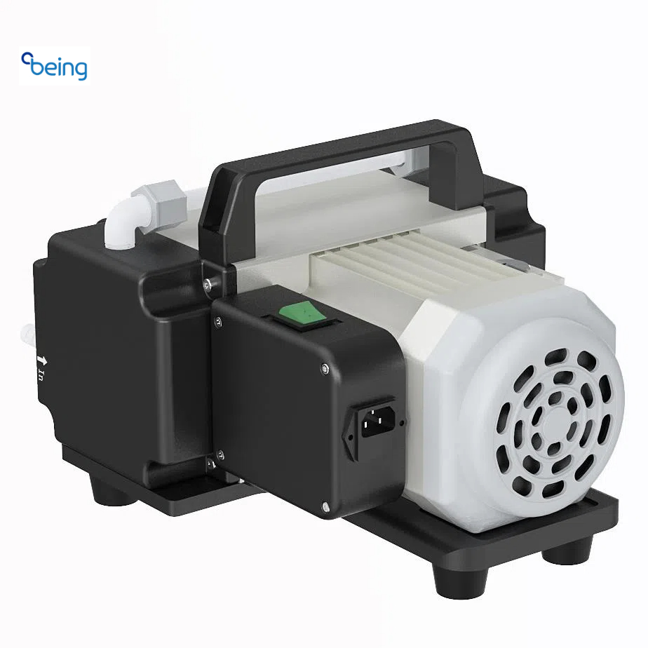 Laboratory PTFE Oil-Free Chemical Resistant Diaphragm Vacuum Pump
