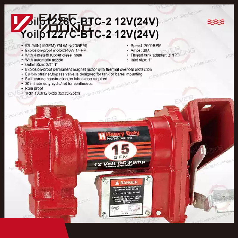 DC 12V 24V Diesel Gasoline Petrol Fuel Transfer Oil Pump