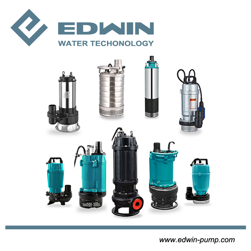 0.18HP to 50HP 4.5m to 77m Sewage Dewatering Slurry Drainage Deep Well Borehole Submersible Pump for Industrial Civil Mine Use