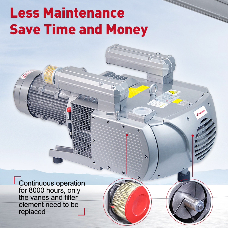 Wordfik Factory Customization Vd250 Oil-Free Series Dry Rotary Vane Vacuum Pump for Woodworking Machine CNC Router