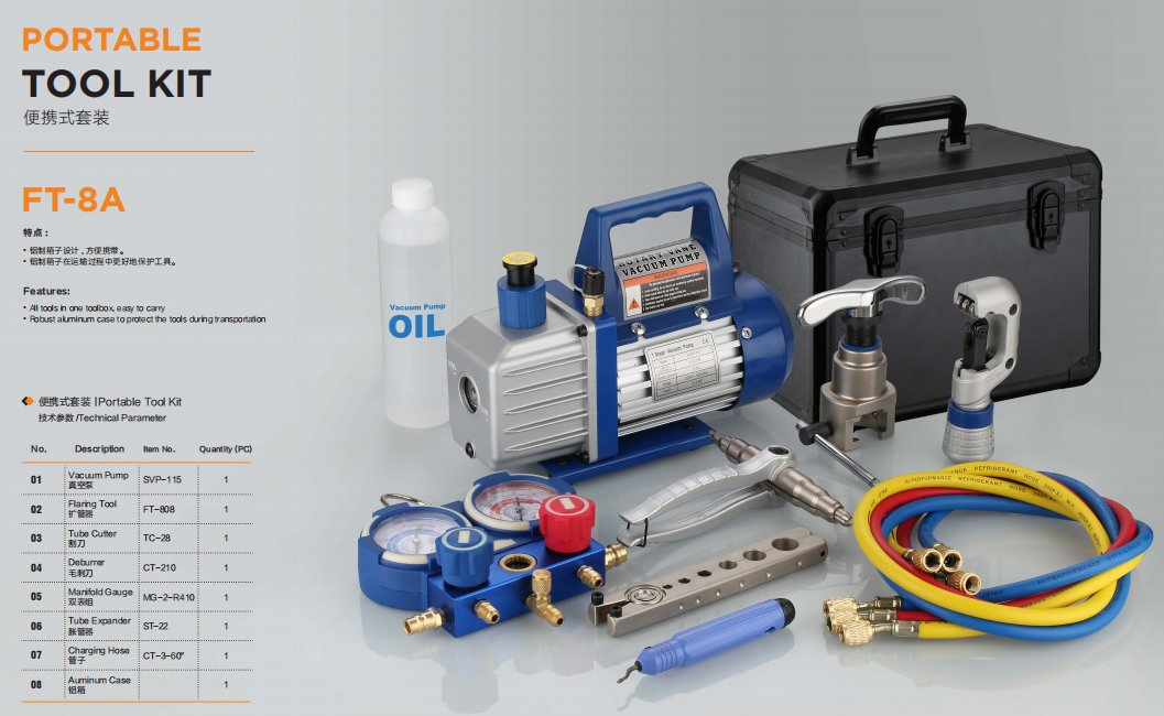 High Pressure Refrigeration Tool Portable Single-Stage Mini Vacuum Pump