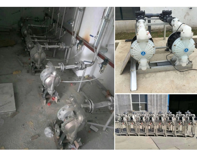 PP/Aluminium/Stainless Steel Pneumatic (Air Operated, Qby, Double Diaphragm Pump, Membrane Pump, Slurry Pump, Chemical Pump