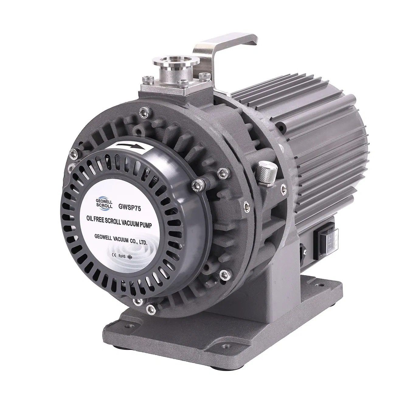 GWSP75 1phase 220V hvac Industry or Laboratory or Household use 1L/s pumping speed dry oil free scroll vacuum pump is better than &nbsp;screw diaphragm rotary vane