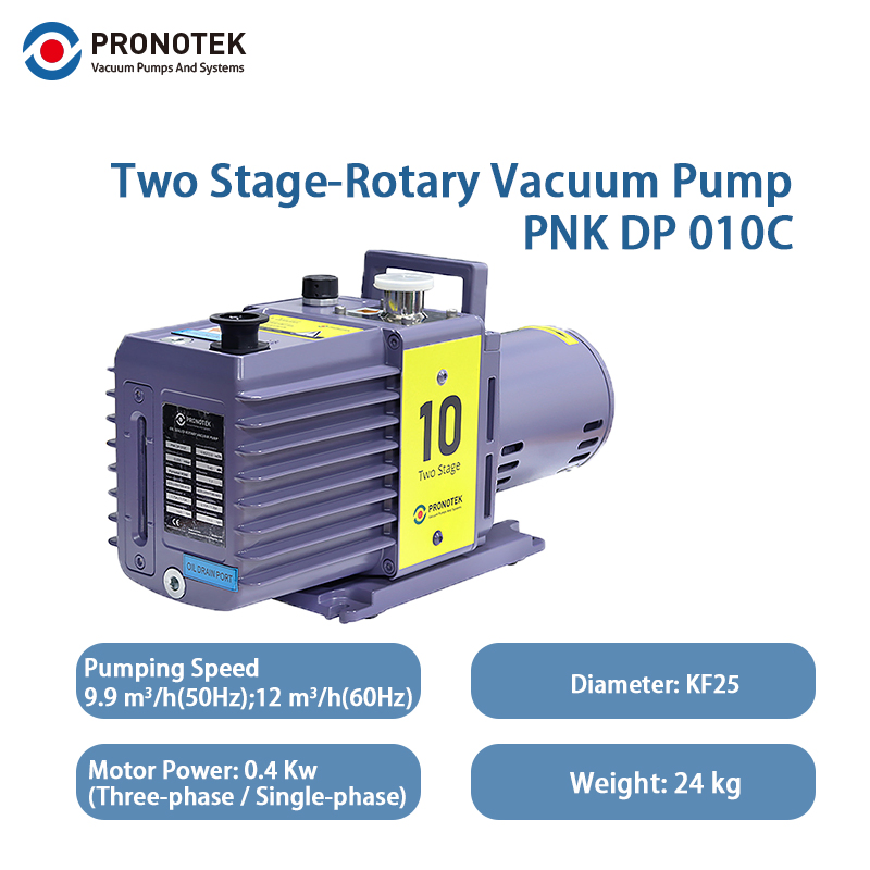 10/16/30/40/60/90m³/H High-Quality Low-Maintenance Industrial Oil-Lubricated Two-Stage Rotary Vane Vacuum Pump