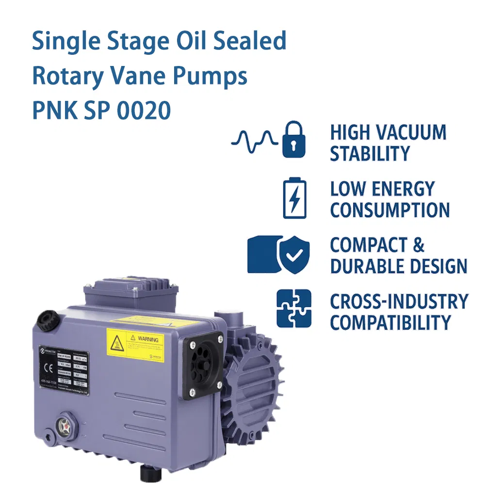20m³/H 0.75kw Low Noise Oil Sealed Single Stage Rotary Vane Vacuum Pump for Packaging