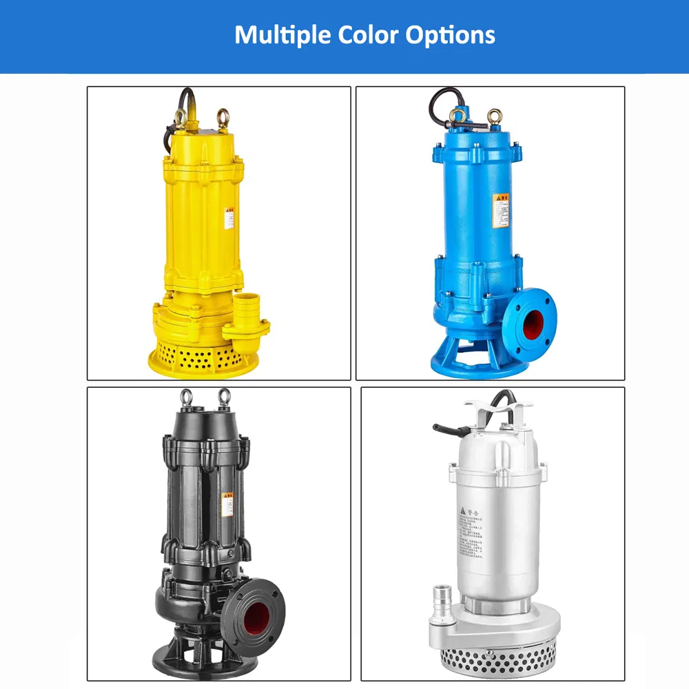 Shanghai Jush Non Clogging Self Priming Dirty Waste Water Sewage Pump Industrial Vertical Stainless Steel Sewage Submersible Pump with Cutting System