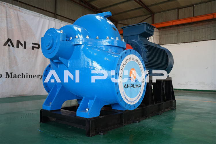 Single Stage Double Suction Split Case Electric High Pressure Water Pump Set