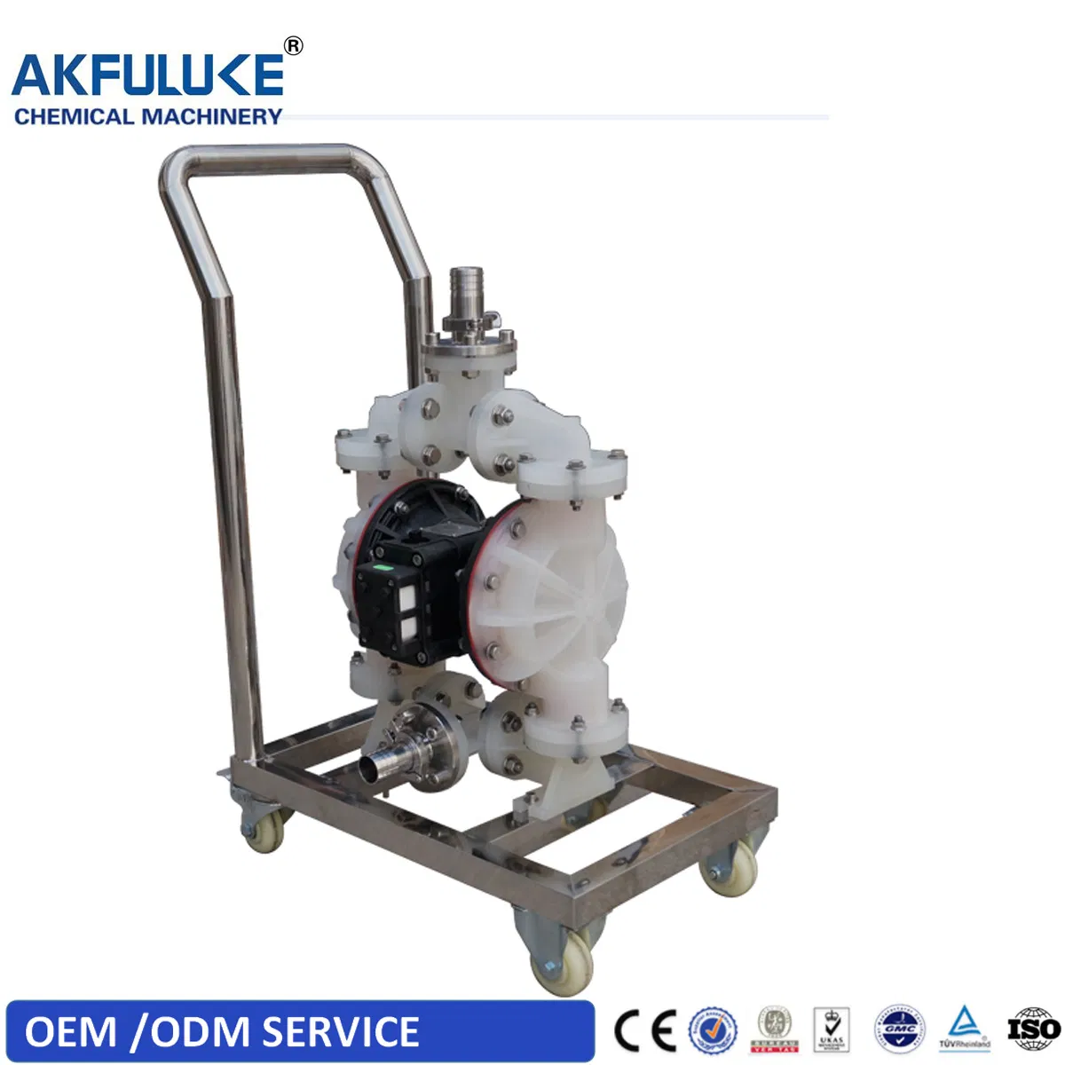 1" Slurry Pneumatic Pump Water Mud Pump Air Double Diaphragm Pump Wear-Resistant 1inch Aluminum Diaphragm Pump