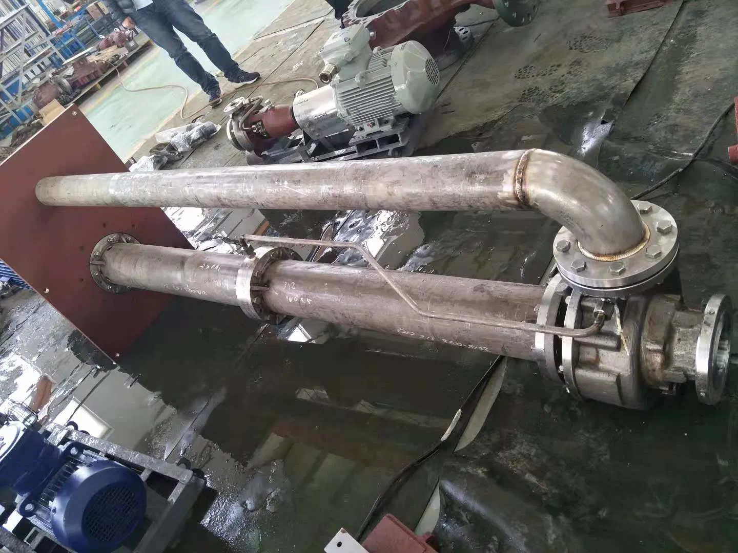 API610 Petrochemical Industrial Centrifgal Vertical Long Shaft Semi Submersible Turbine Oil Chemical Liquid Transfer Submerged Sump Pump Sulphuric Acid Pump