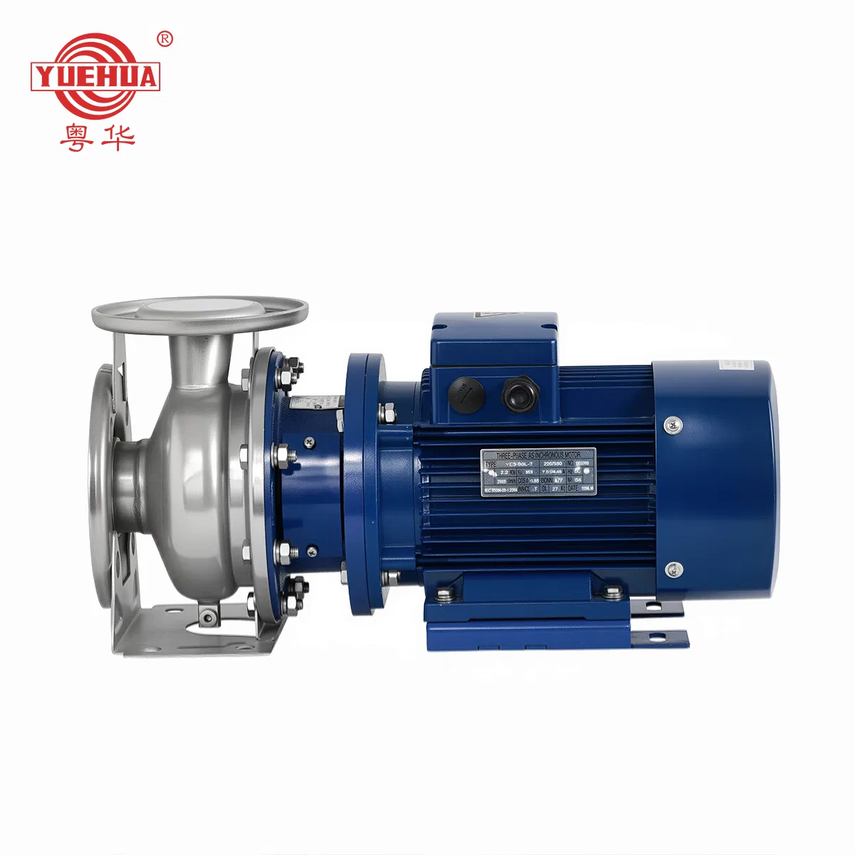 YUEHUA Horizontal Industrial End Suction Single-Stage Sewage Wastewater Impeller Liquid Radial Centrifugal Pumps
