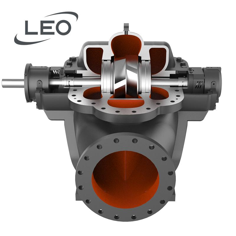 Leo Industrial Electric High Pressure Horizontal Single Stage Double Suction Centrifugal Water Pump for Farmland Irrigation