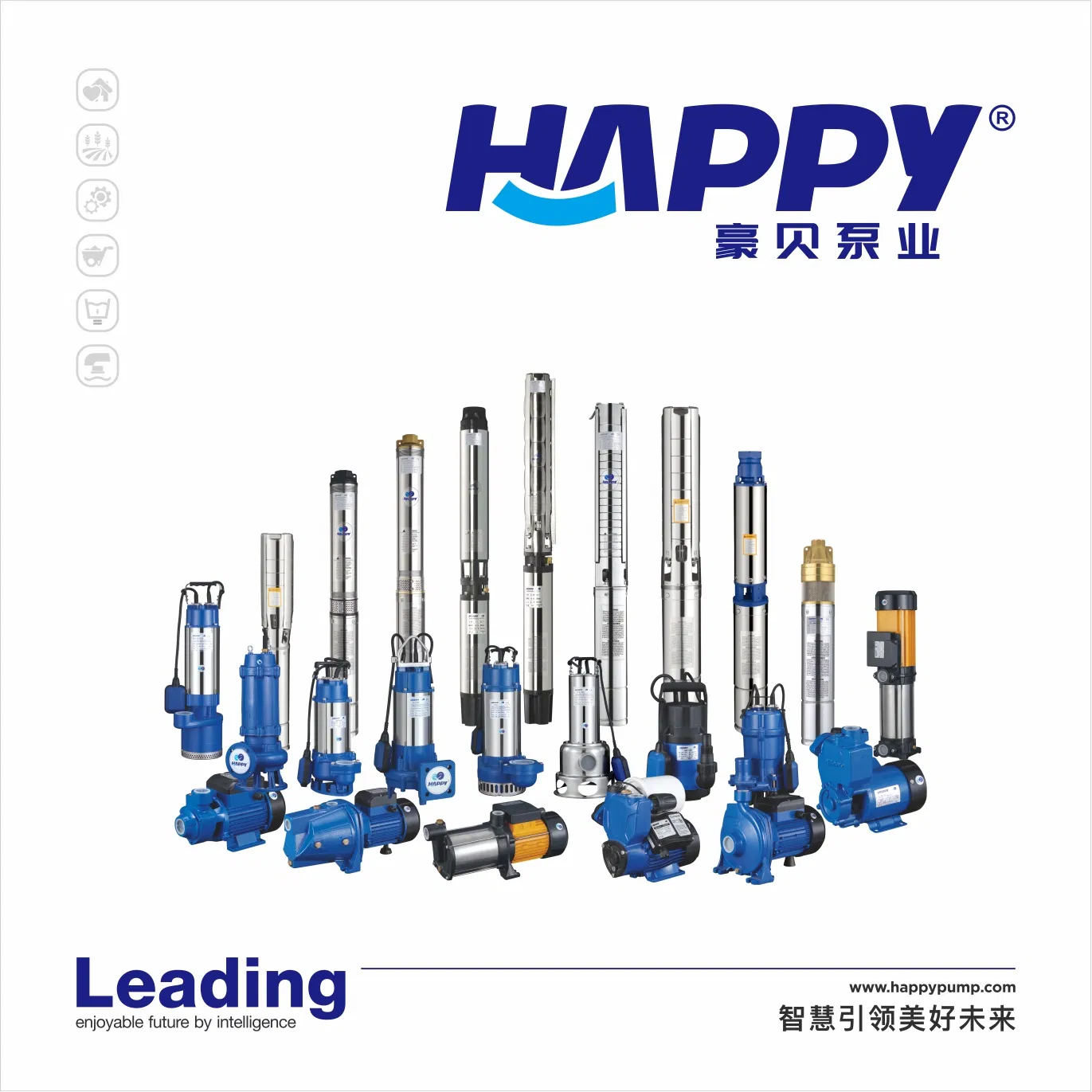 Electric Hydraulic Sewage Centrifugal Booster Deep Well Peripheral Self-Priming Submersible High Pressure Irrigation Jet Clean DC Solar Water Pump
