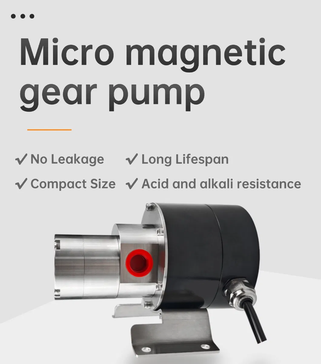Micro Magnetic Drive Gear Pump
