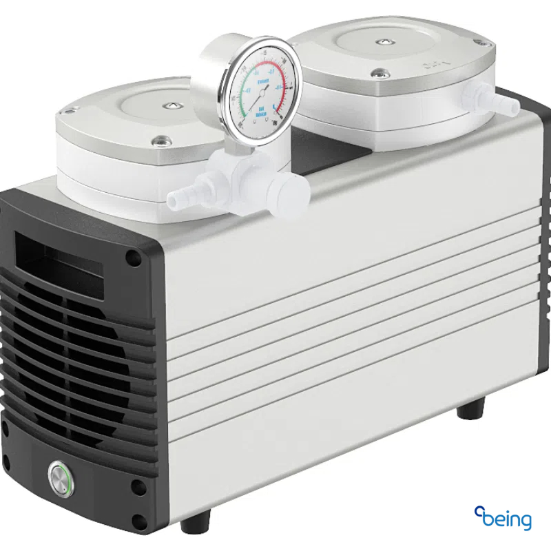 Laboratory PTFE Oil-Free Chemical Resistant Diaphragm Vacuum Pump