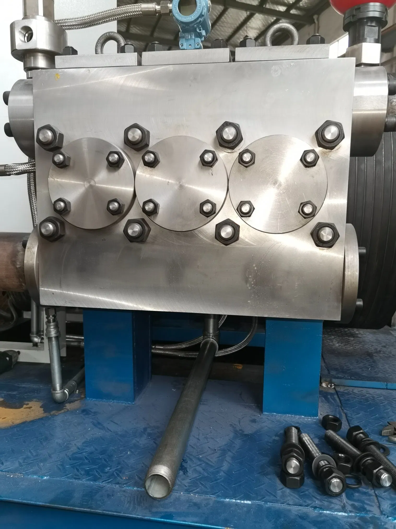 High Pressure Triplex Single Acting Piston Plunger Crude Oil Transfer Mud Pump for Oilfield T210