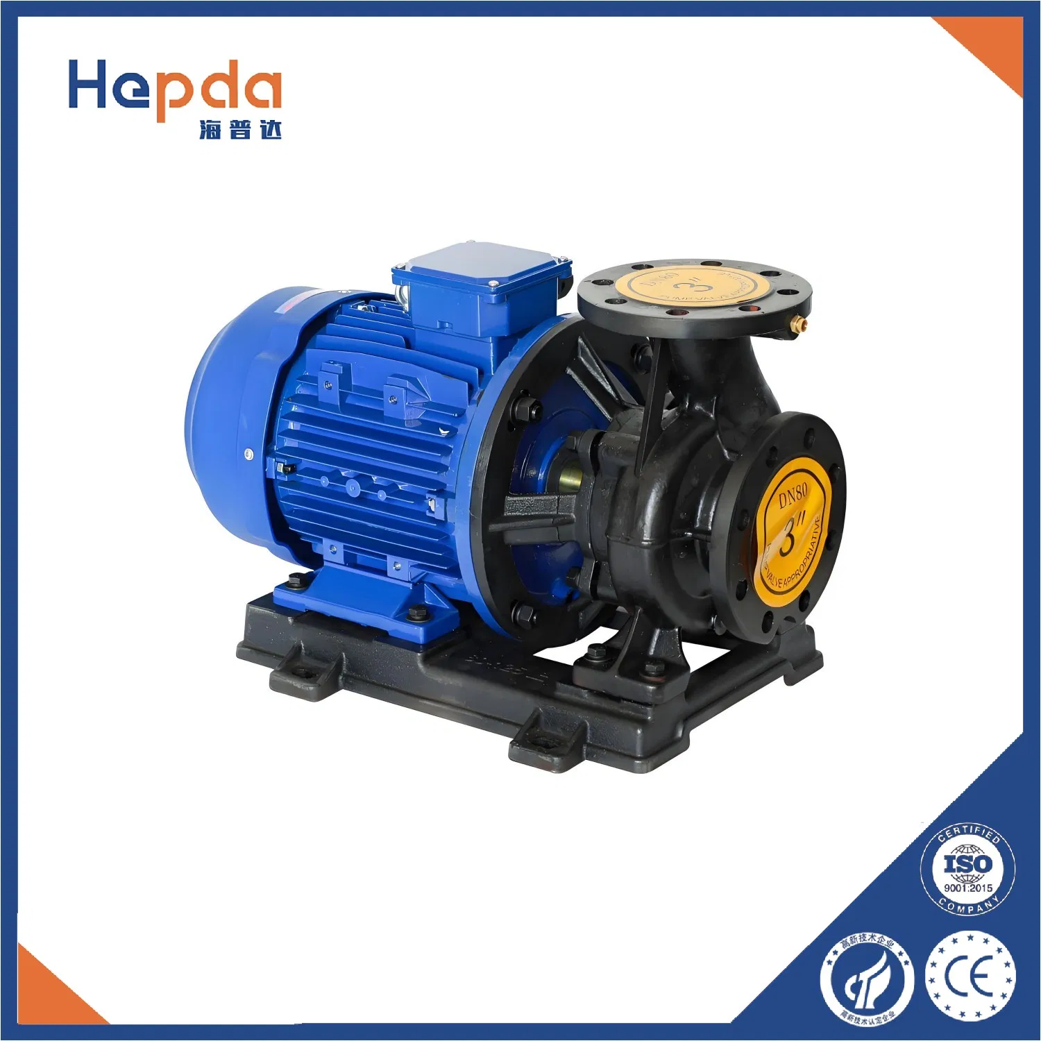 Water Supply and Drainage/Building Water Supply/Booster Industrial Fire Fighting Horizontal Single-Stage Centrifugal Pipeline Pump