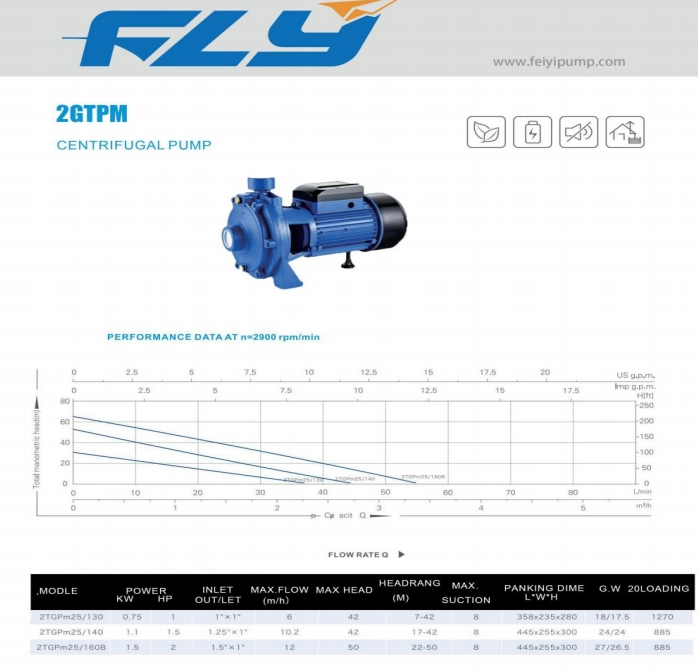 2tgpm25/130 Corrosion-Resistant Surface Pump for Industrial Land Fluid Transfer
