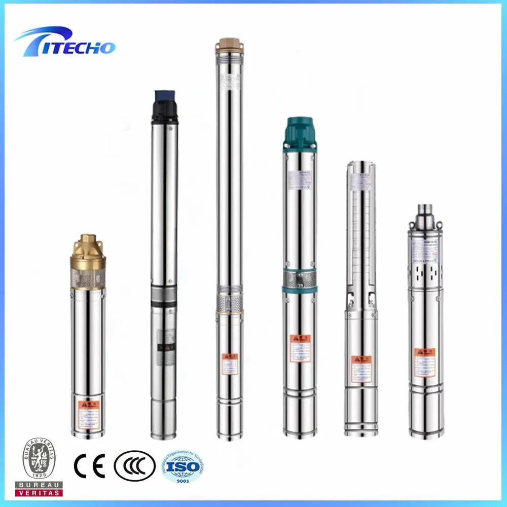 1.3kw 4m/H3 65m Sdm Stainless Steel Deep Well Submersible Pump for Water Sewage Dirty Water 5HP Motor Clean Watering Applications