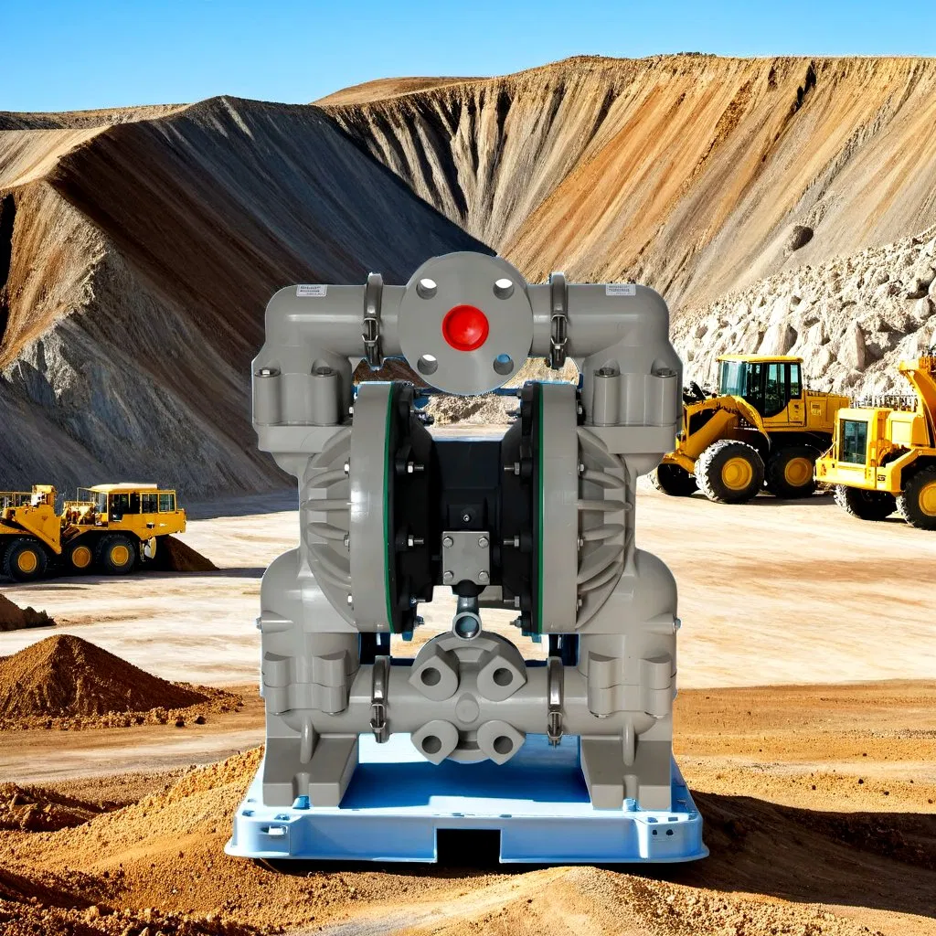 Ore Slurry Transfer Ore Slurry Preparation Ore Slurry Recovery Self-Priming, Can Run Dry Without Damage Polymer Plastic Pneumatic Diaphragm Pump