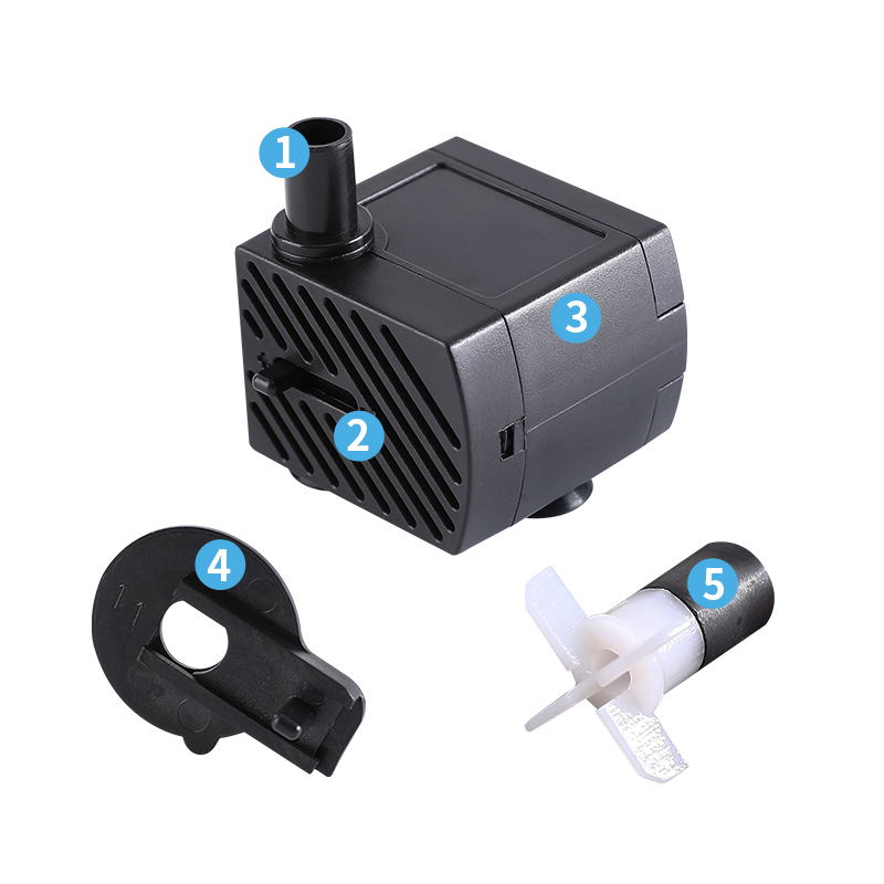 Aquarium Submersible Pump Micro Adjustable Flow Air Conditioning Fan Air Cooler Water Pump