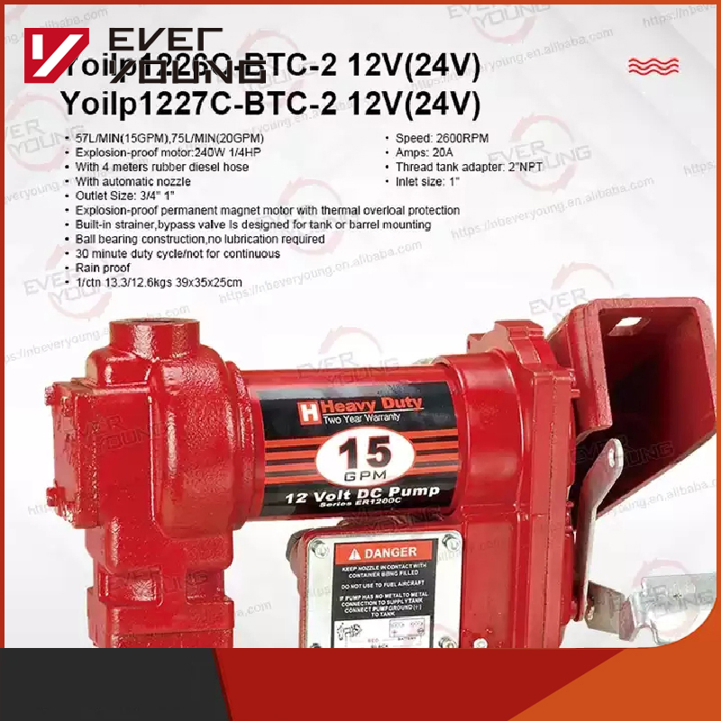 DC 12V 24V Diesel Gasoline Petrol Fuel Transfer Oil Pump