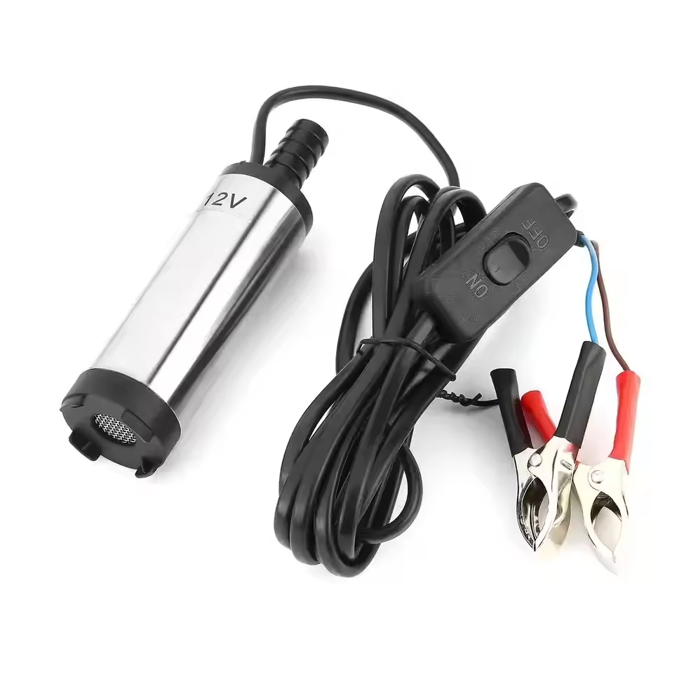 12V/24V 38mm Electric Pump Fuel Pump Submersible Pump Oil Pump Pumping Machine 12L/Min Water Oil Fuel Transfer Pump