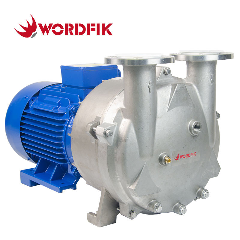 Wordfik 2BV5121 Industrial Liquid Ring Vacuum Pump with Stainless Steel Head Impeller for Vacuum Filtration Water Diversion