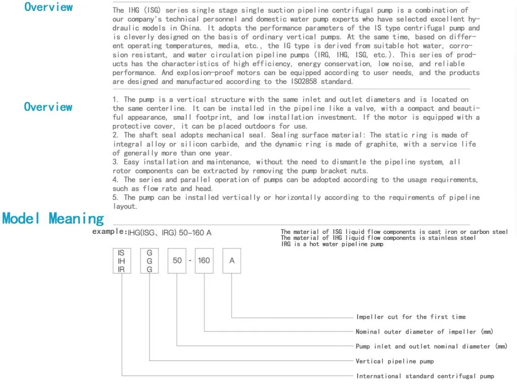 Vertical Circulation Pipeline Pump