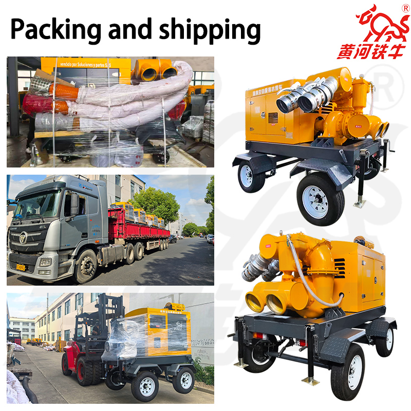 1000-1400m ³/H Large Flow High-Pressure Centrifugal Transfer Mine Diesel Water Pump Sewage Pump Self-Priming Pump Irrigation Pump