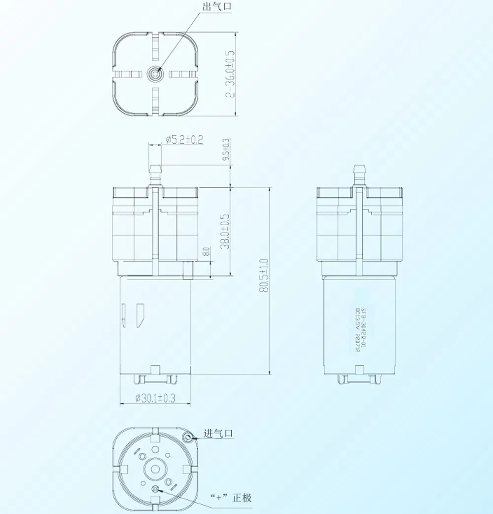 DC Vacuum Pump View 2