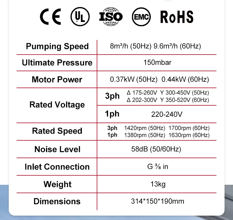 Vacuum Sealing Machine Pump
