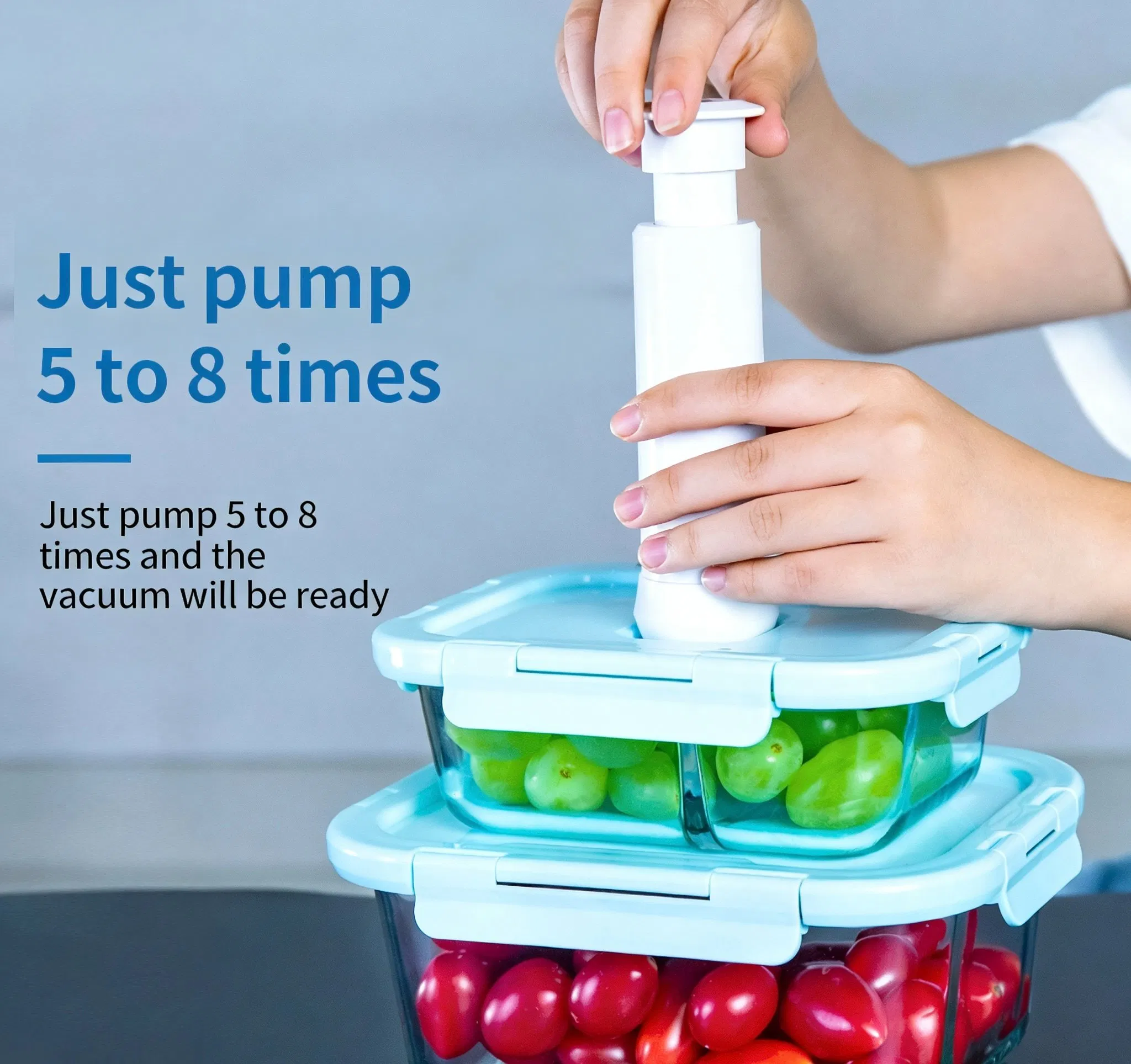 Household Vacuum Pump/Household Small Convenient Food Storage Bag/Moisture-Proof Large Suction Mini Vacuum Pump
