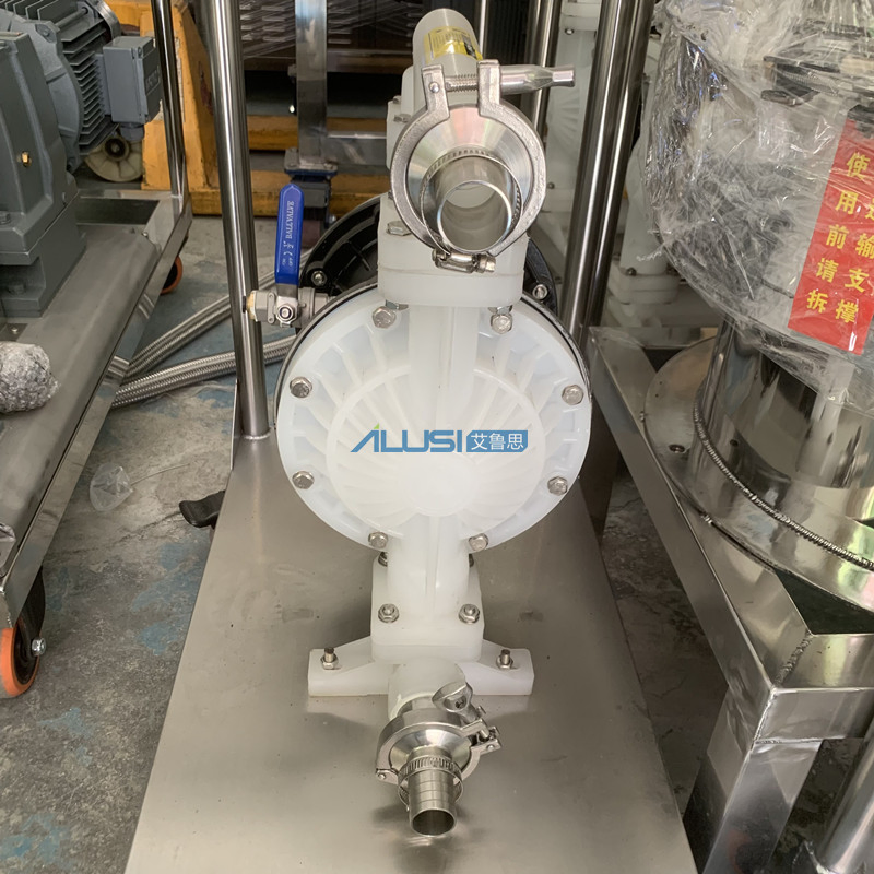 Stainless Steel Pneumatic Diaphragm Pump Food Packaging Small Water Vacuum Pump