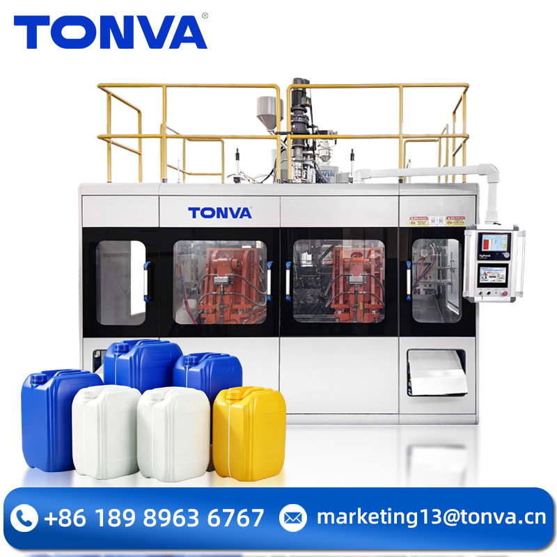 Máquina de moldeo por soplado totalmente automática para bidones de productos químicos