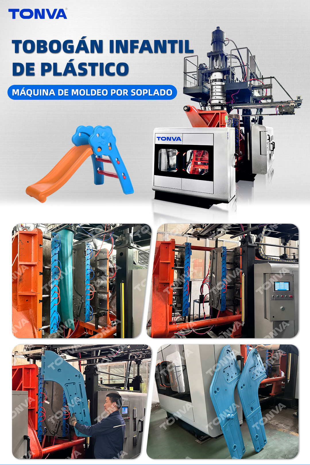 Detalle de máquina de moldeo por soplado 1