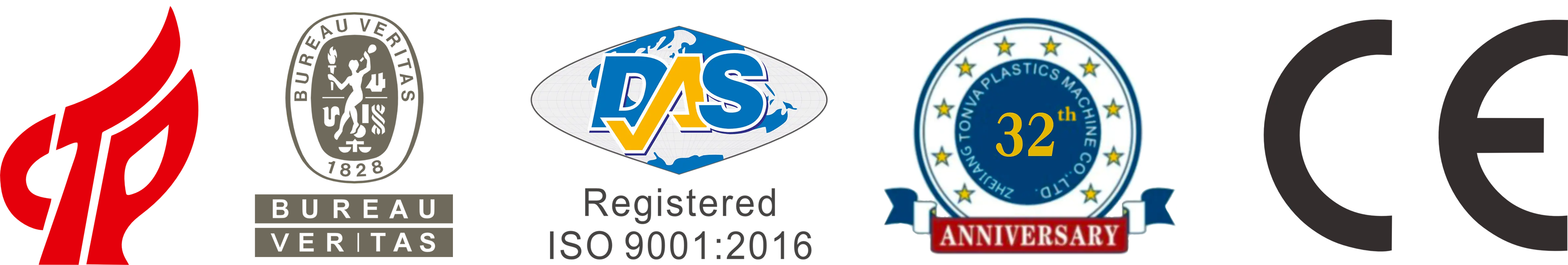 Certificaciones de TONVA: ISO 9001:2016, CE y SGS