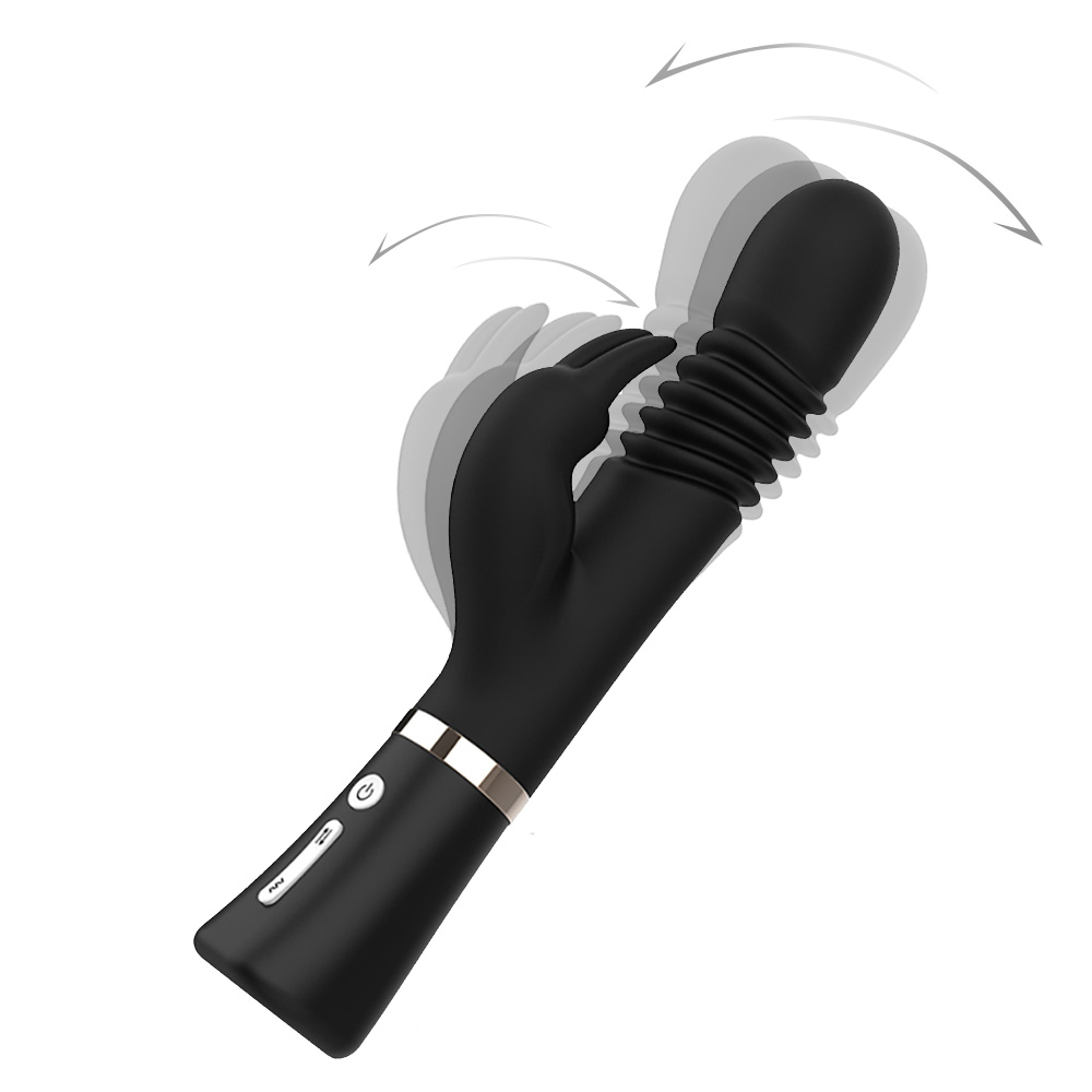 China TOPARC Black Multi-Mode Rabbit Head Vibrator Sex Toys Manufacturer, Supplier