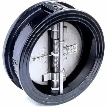 Wafer check valve for secure fluid control